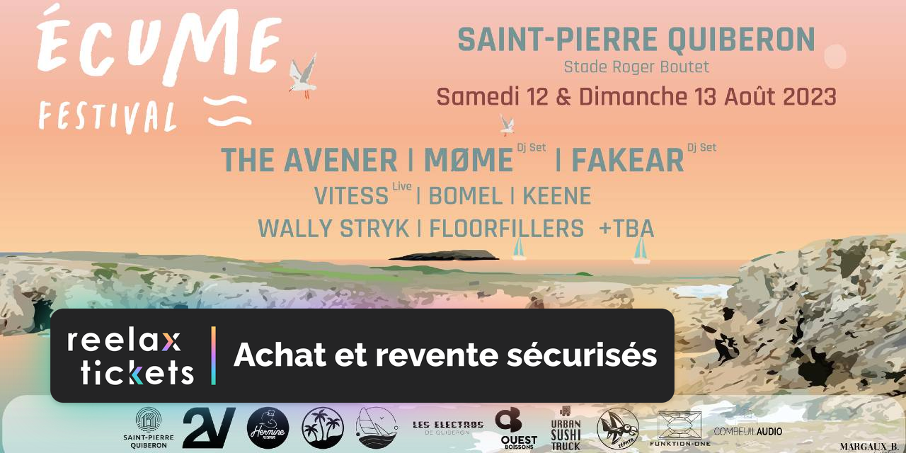Écume Festival #2 - Achat et revente de billets