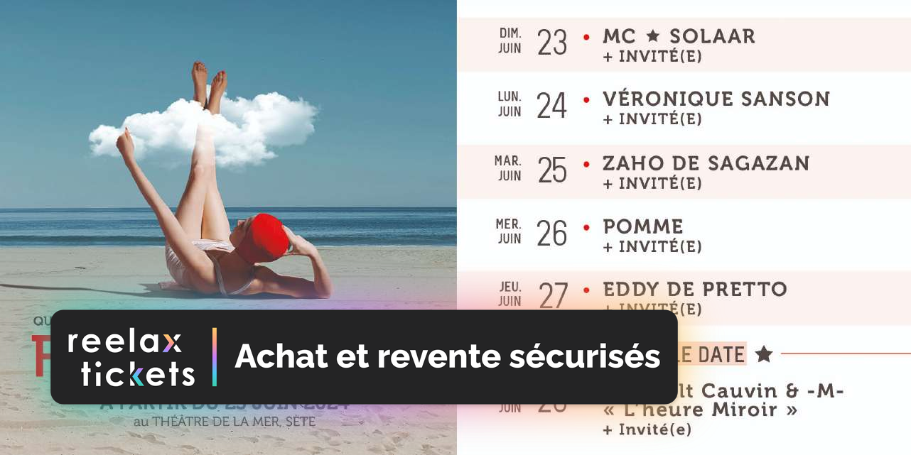 FESTIVAL FERNANDE 2024 Achat et revente de billets